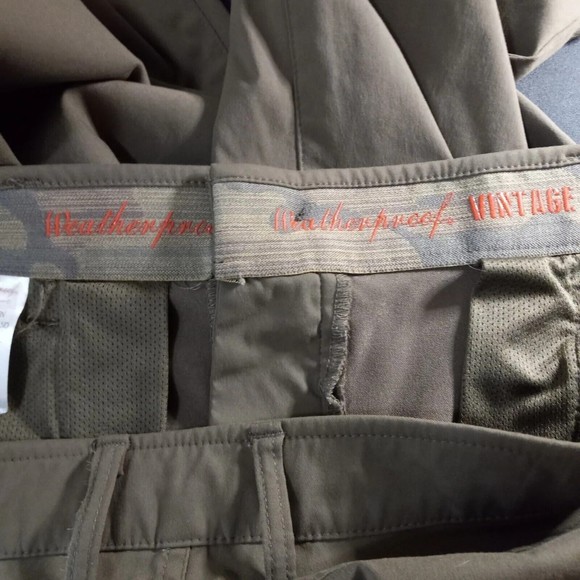 Weatherproof Vintage Pants Men's 36x30 Brown Regular  Straight Fit Stretch Work - Picture 10 of 14